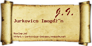 Jurkovics Imogén névjegykártya